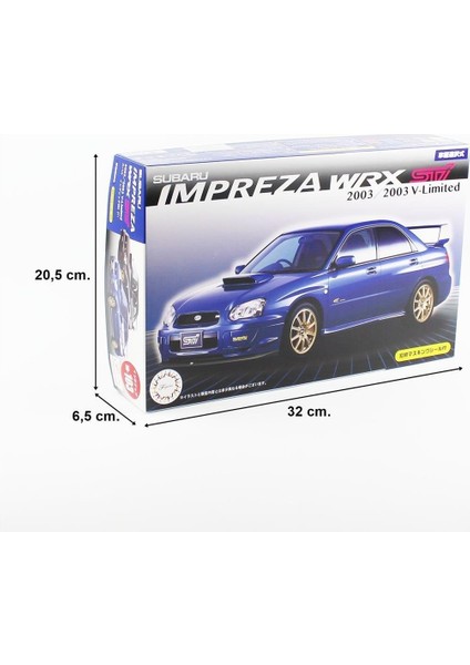 ID-103 03940 1/24 Ölçek, Subaru Impreza Wrx STI/2003 V-Limited, (Cam Boyama Maskesi Ile), Otomobil Plastik Model Kiti indirimleri