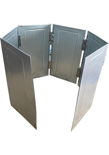 6 Kanatlı Rüzgarlık, Rüzgar Kesici 25X40CM, Piknik Tüpü, Kamp Ocağı, Taş Ocak, Mangal fırsatları