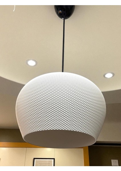 Beyaz Desenli Modern Sarkıt Avize Dekoratif Avize modelleri