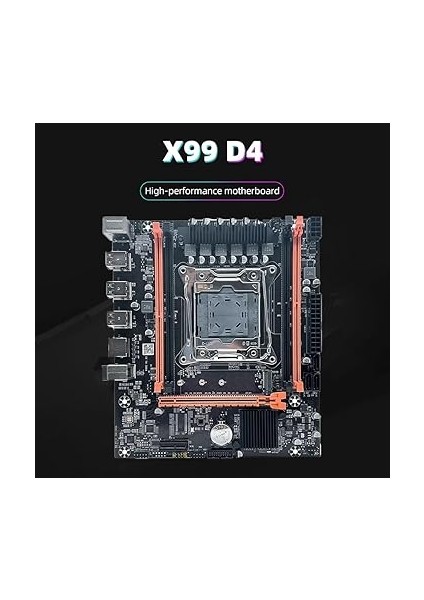 X99E Çift Kanallı Anakart 4xddr4 Ecc Ram Pcıe X16 Nvme Masaüstü Bilgisayar Için Gigabit Lan Kartı Destekler fırsatları