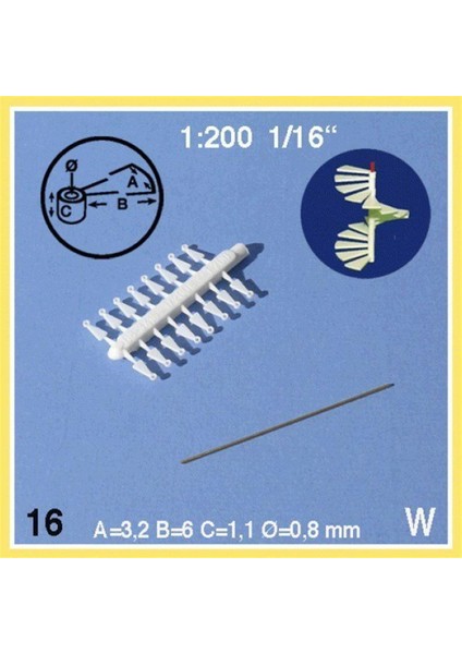 83311-6 1/200 Ölçek, Döner Basamaklar -Beyaz -54/100 Mm-1