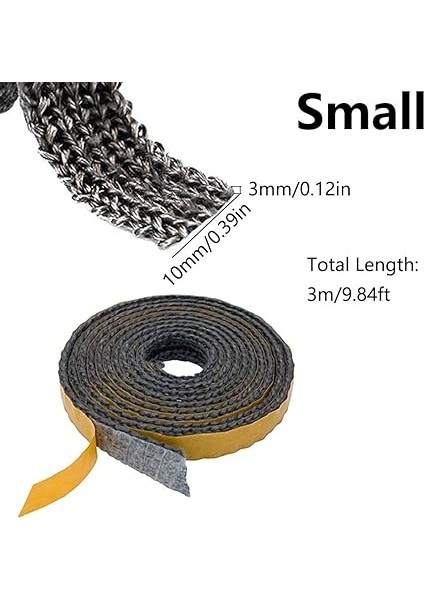 Şömine Sızdırmazlık Bandı, Sızdırmazlık Bandı, Kendinden Yapışkanlı, Çarpışma Önleyici Gri Sızdırmazlık Bandı, Cam Elyafı, 600°C'YE Kadar Isıya Dayanıklı, Şömine, Soba Borusu, Şömine Kapısı, Baca fiyatları