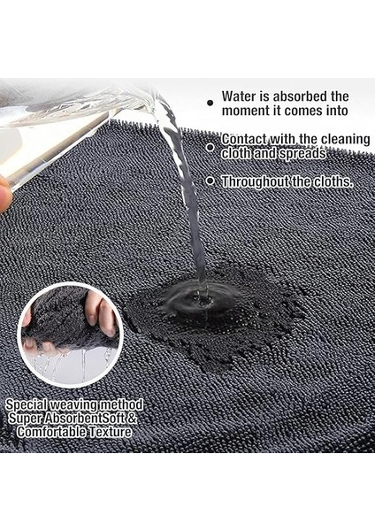 Cleanıng | Kirpi Bez | Profesyonel Oto Kurulama Bezi | Bükümlü Iplik Ultra Kalın Doku fırsatları