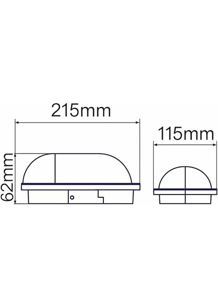 15W Siyah IP65 Oval LED Tavan ve Duvar Lambası | 1500 Lümen Beyaz Işık | Su ve Toz Geçirmez Banyo Bahçe Balkon Aydınlatma Armatürü 220V fırsatları