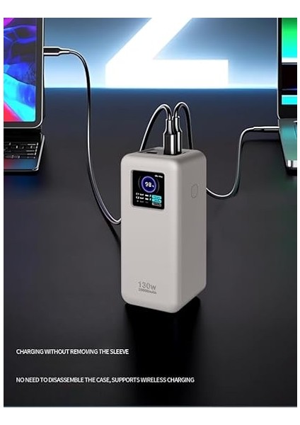 Ugreen Nexode 20000MAH 130W Güç Bankası ile Uyumlu Kılıf, Tam Koruma, Toz Geçirmez, Düşmeyi Önleme, Ugreen Nexode 20000MAH 130W Siyah ile Uyumlu Silikon Koruma Kılıfı indirimleri