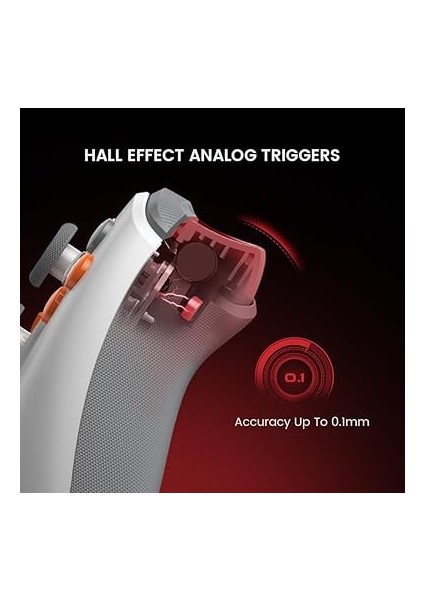 Xbox Series X|s, Xbox One ve Windows 10/11 Için T7 Kablolu Oyun Kumandası, Tak ve Çalıştır Oyun Oyun Oyun Pedi, Hall Efektli Joysticks/hall Trigger, 3,5 mm Ses Jakı - Beyaz modelleri