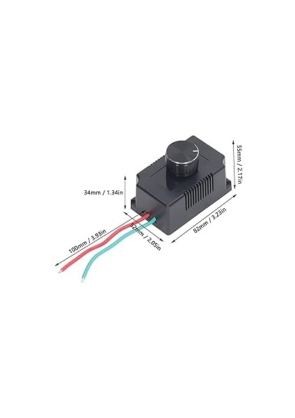 Ac 220V Motor Hız Kontrol Cihazı Fan Hız Kontrol Cihazı, Elektronik Hız Kontrol Cihazı Kademesiz Kontrol Anahtarı Fan Hızı Kontrol Anahtarı Regülatörü Egzoz Fanı Pompası Öğütücü IÇIN(2000W) fiyatları