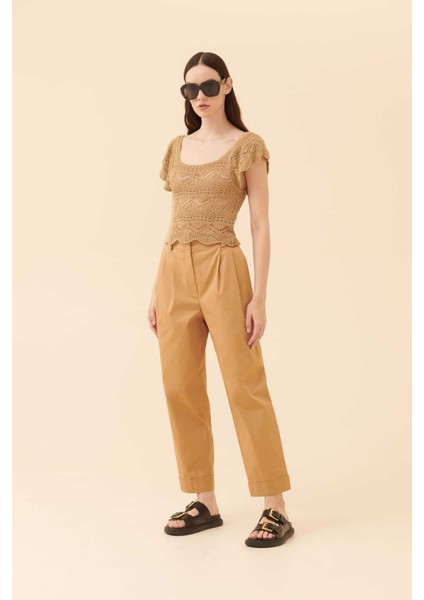 Pilleli Pantolon Kahve Y2312074_005 modelleri