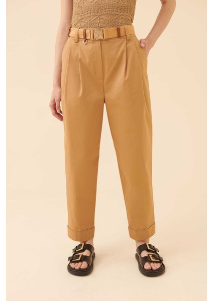 Pilleli Pantolon Kahve Y2312074_005 indirimleri