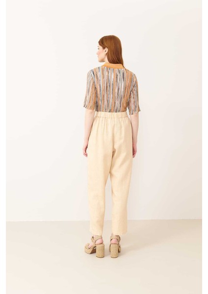 Astarlı Pantolon Naturel Y2312080_069