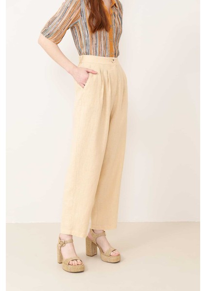 Astarlı Pantolon Naturel Y2312080_069