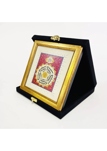 Nazar Ayeti Kadife Kutulu Çerçeveli Tablo