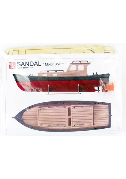 Türk Model 1/35 202 Kabinli Sandal, 18 Cm. Ahşap Model Kiti fiyatları