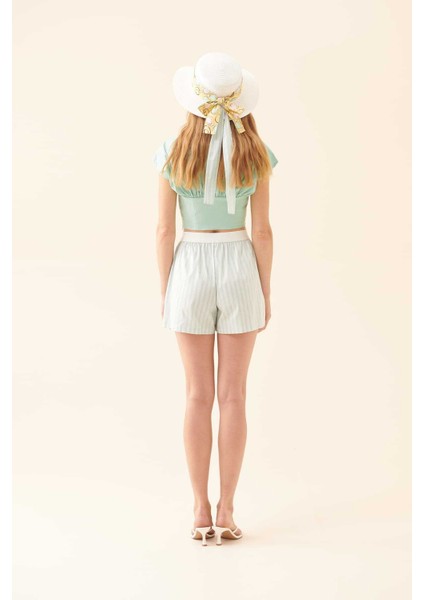 Çizgili Şort Mint Y2312602_097 fırsatları