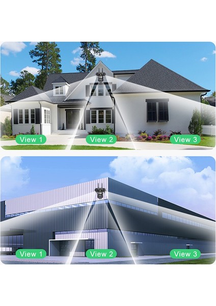 O-KAM 6030 3 Kamera 3 Görüntü 15MP (5MP+5MP+5MP) Gece Görüş Wifi Sesli Konuşma Türkçe indirimleri