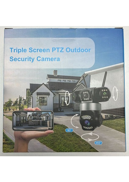 O-KAM 6030 3 Kamera 3 Görüntü 15MP (5MP+5MP+5MP) Gece Görüş Wifi Sesli Konuşma Türkçe