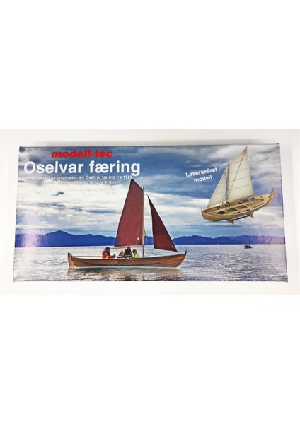 Türk Model 1/15 6010300 Oselvar Færing Norveç Sandalı, 41 Cm. Ahşap Model Kiti