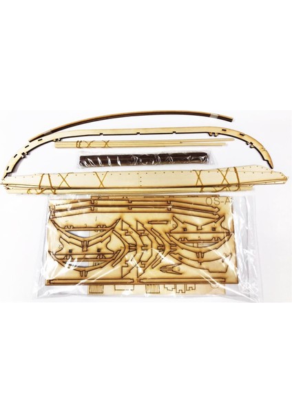 Türk Model 1/15 6010300 Oselvar Færing Norveç Sandalı, 41 Cm. Ahşap Model Kiti fırsatları