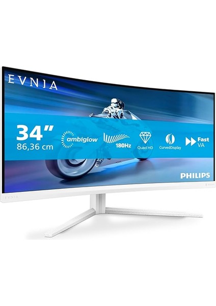 Evnia 34M2C5501A/00 34" 180Hz 1ms HDMI Dp Free Sync Premium Wqhd Va Curved Gaming Monitör