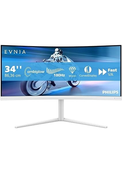 Evnia 34M2C5501A/00 34" 180Hz 1ms HDMI Dp Free Sync Premium Wqhd Va Curved Gaming Monitör fiyatları