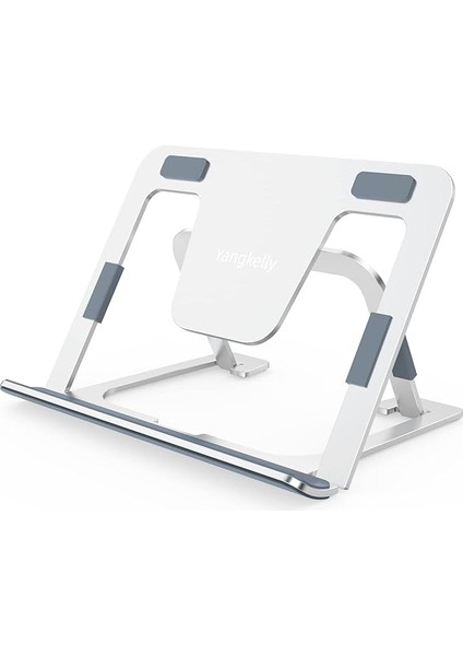 Tablet Standı Katlanabilir ve Ayarlanabilir, Alüminyum Alaşımlı Masaüstü Tutucu Çizim Standları iPad 7 - 12.9 Için Dock, Katlanabilir Cep Telefonları, Yüzeyler Vb. (Gümüş)