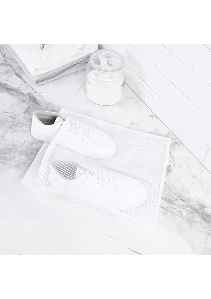 Home Textile Beyaz Renk Ayakkabı Yıkama Filesi 35 x 40 cm fırsatları