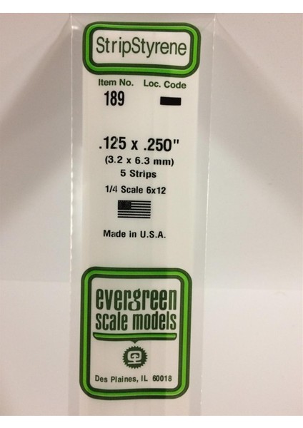 189 3,20*6,30*355 mm Köşeli Çubuk-5 Adet -Beyaz