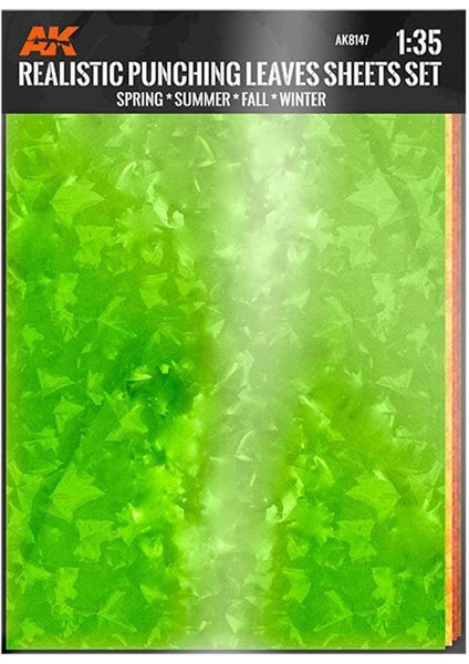 Ak 8147 Renkli Yaprak Yapım Levhası, 4 Adet A4 Levha