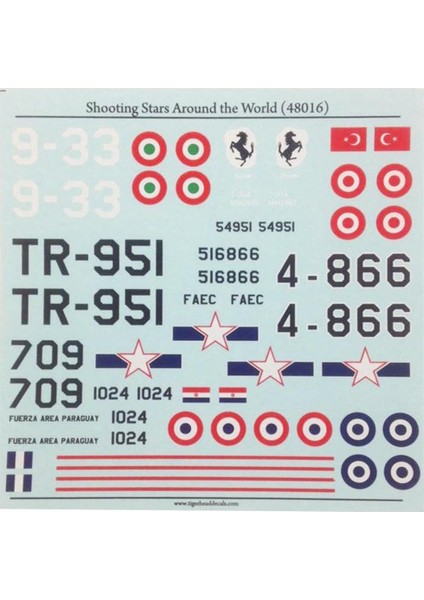 48016 1/48 Ölçek, Shooting Stars Around The World