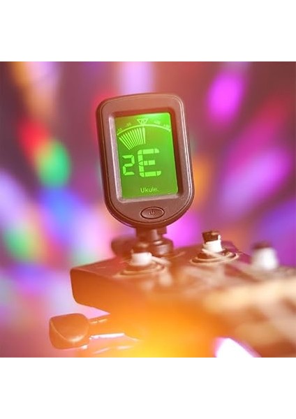 LCD Ekran, Dijital Klipsli Tonlu Tuner, 3 V Düğme Pil, Klipsli Tuner, Bas, Keman, Gitar/bas/keman/ukulele Için Akort Cihazı, Kromatik Akort Modları fiyatları