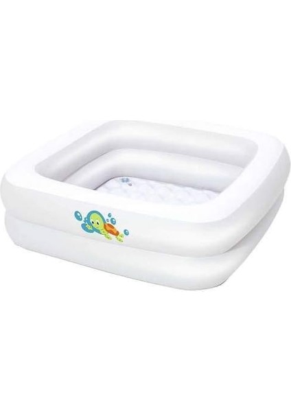 Plaj Topu Hediyeli - Şişme Zemin Bebek Havuz - Küveti -51116