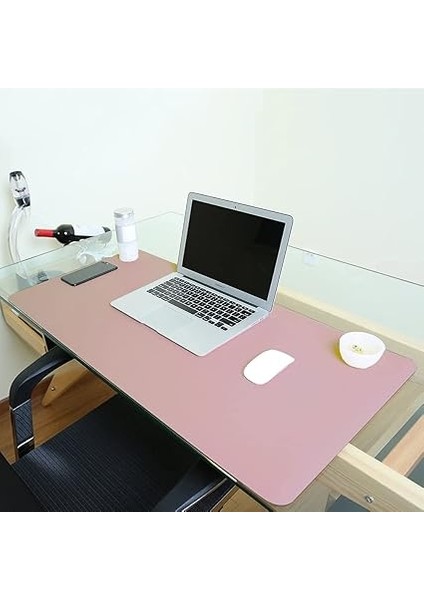 Çift Taraflı Fare Altlığı, Ultra Ince Pu Deri Fare Altlığı Mat Su Geçirmez Çift Taraflı Masa Pedi Ofis, Ev Masaüstü, Dizüstü Bilgisayar, Pc Için (Pembe&silver, 120 x 60 Cm) indirimleri