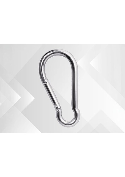 Karabina Paslanmaz Çelik 14 x 180 mm Büyük Karabina Kanca Paslanmaz Çelik Taşıma Kapasitesi 1200 kg