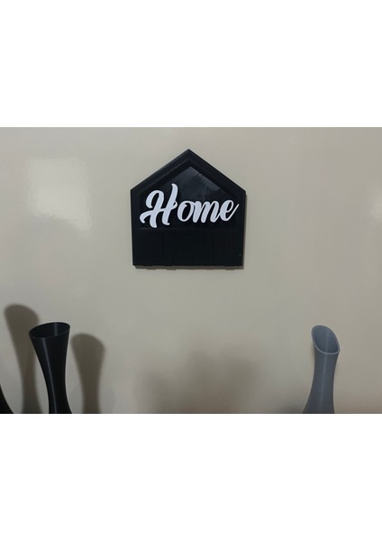 Anahtarlık Askısı Yapışkanlı Dekoratif Pleksi Organizer Anahtar Düzenleyici Home Yazılı Ev Şeklinde modelleri