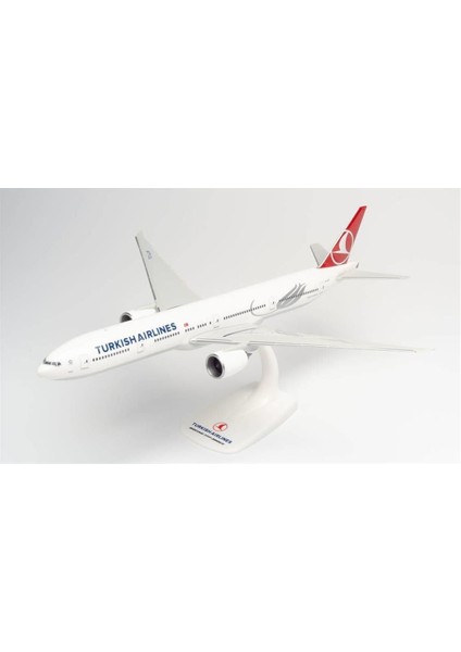 613057 1/200 Ölçek, B777-300ER Turkish Airlines Tc-Izmir, Sergilemeye Hazır Model Araç