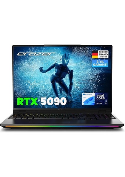 Beast 16 X1 MD62732 Intel Ultra 9 275HX 32GB Ram 2tb SSD RTX5090 16" 300Hz Qhd+ Miniled W11H Oyuncu Laptop