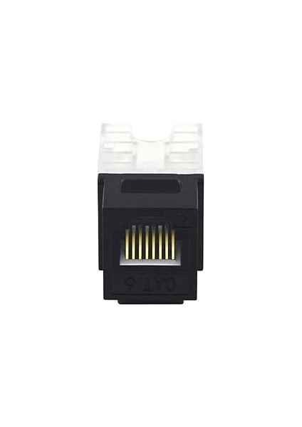 Cat6 RJ45 90 Derece Keystone Jack Ekleme, Ethernet Utp Cat 6 Keystone Punch Down Stand 5'li Paket Siyah fırsatları