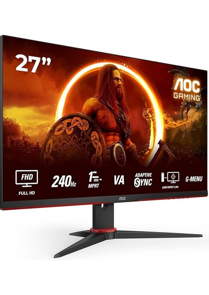 Gaming 27G2ZNE-27 Inç Full Hd Monitör, 240 Hz, 0,5 Ms Mprt, Adaptive Sync (1920X1080, HDMI 1.4, Displayport 1.2) Siyah/kırmızı