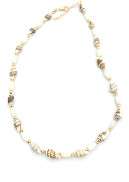 Deniz Kabuğu Kolye - Beyaz fiyatları