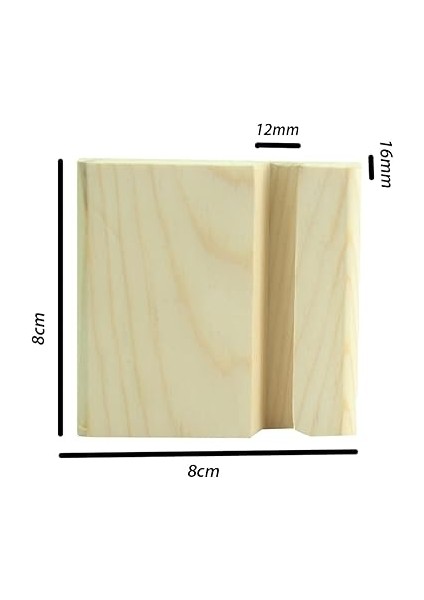 CT8008 Telefon Standı Masaüstü Ahşap Kaymaz Taban Pedli (8CMX8CMX1,6CM) Dizi, Film, Video, Görüntülü Sohbet Vb. Için Dik ve Yan Kullanımlı Telefon Tutucu Ahşap Stand indirimleri
