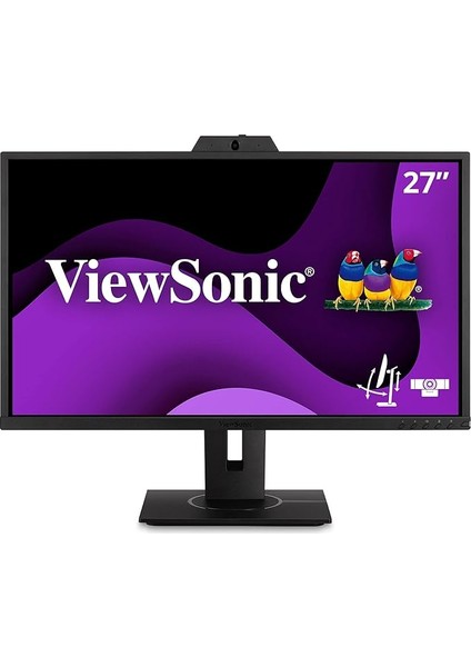 VG2740V 68,6 cm (27 Inç) Ofis Monitörü (Full-Hd, IPS Panel, Hdmı, Dp, USB 3.2 Hub, Mikrofonlu Web Kamerası, Yüksekliği Ayarlanabilir, Hoparlör, Göz Bakımı), Siyah