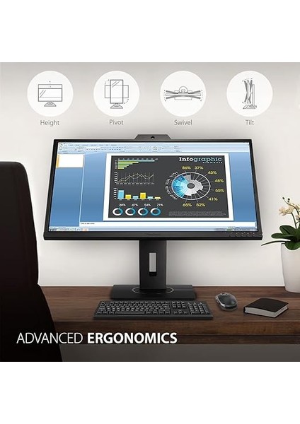 VG2740V 68,6 cm (27 Inç) Ofis Monitörü (Full-Hd, IPS Panel, Hdmı, Dp, USB 3.2 Hub, Mikrofonlu Web Kamerası, Yüksekliği Ayarlanabilir, Hoparlör, Göz Bakımı), Siyah fırsatları