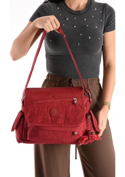 Lüks Figürlü Gösterişli Bol Bölmeli Çapraz Çanta