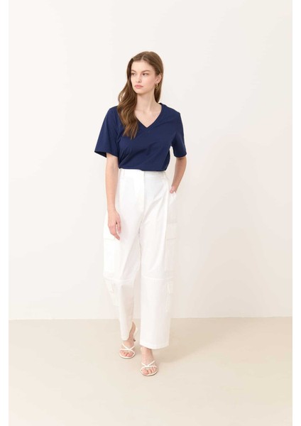 Yanları Cepli Pantolon Beyaz Y2312059_002 indirimleri