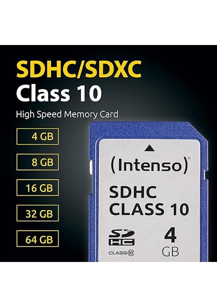 4gb Sdhc - 4gb Sdhc Bellek Kartı 20 Mb/s Sınıf 10 - Mavi fiyatları
