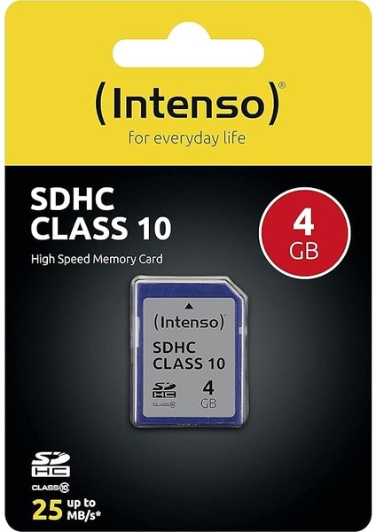 4gb Sdhc - 4gb Sdhc Bellek Kartı 20 Mb/s Sınıf 10 - Mavi fırsatları