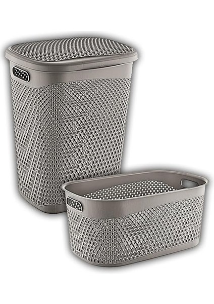 Katre Kirli Çamaşır Sepeti ve Çamaşır Selesi Set Terra TRN-170-171-05 fiyatları