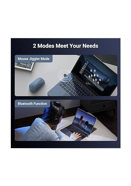 Pc ve Mouse Jiggler Için Bluetooth 5.3 Adaptörü, Masaüstü, Bilgisayar Için Bluetooth Dongle, 2 Modlu Sallanan Fare, USB Mouse Mover Uyku Modunu Önler, Windows 8.1/10/11'i Destekler fiyatları