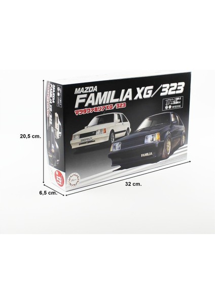 ID-121 04684 1/24 Ölçek, Mazda Familia XG/323, Otomobil Plastik Model Kiti indirimleri