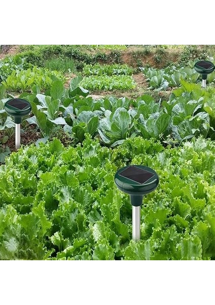 Mole Kovucu Ultrasonik Hayvan Koruma Paketi 2 Güneş Enerjili IP65 Fare Hayvanlarına Karşı Koruma Yılan Ultrasonik fiyatları